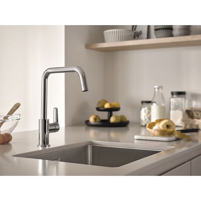 Grohe Мийка кухонна K700U, нерж.сталь, прямокут., без крила, 550x450x200мм, чаша - 1, уніврсальна, нержавіюча сталь