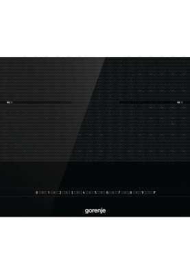 Gorenje Варильна поверхня індукційна, 60см, SliderTouch, IQ, поєднання конфорок, чорний