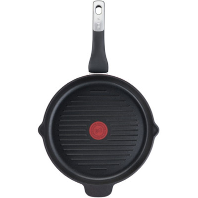 Tefal Сковорода гриль Unlimited, 26см, алюміній, чорний