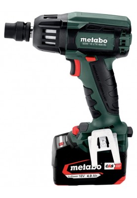 Metabo Гайковерт ударний SSW 18 LTX 400 BL, акумуляторний, Li-Power, 18В 2*4Ач