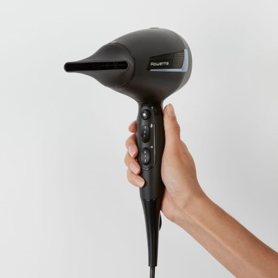 Rowenta Фен Pro Expert, 2100Вт, 3 режими, дифузор, іоніз-я, хол. обдув, чорний