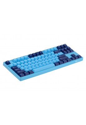 Akko Клавіатура механічна 3087 Mirror of Sky 87Key, Cherry MX Brown, USB-A, EN/UKR, No LED, Блакитний