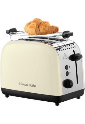 Russell Hobbs Тостер Colours Plus, 1600Вт, нержав., підігрів,разморозка, бежевий