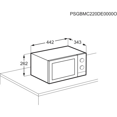 Electrolux Мікрохвильова піч 20л, мех. керування, 800Вт, гриль, чорний Electrolux Мікрохвильова піч 20л, мех. керування, 800Вт, гриль, чорний