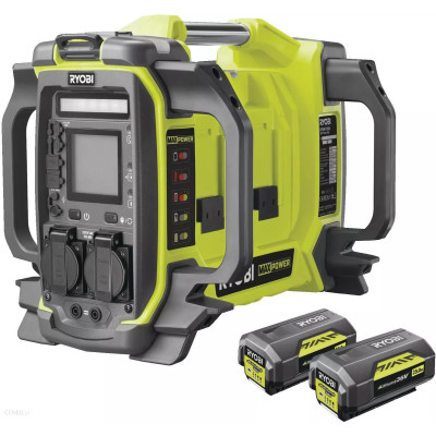 Ryobi Інвертор напруги акумуляторний RY36BI1800A-250, MAX POWER 36В, АКБ 2 х 5.0Ач, 1800Вт (3000 Вт пікова)