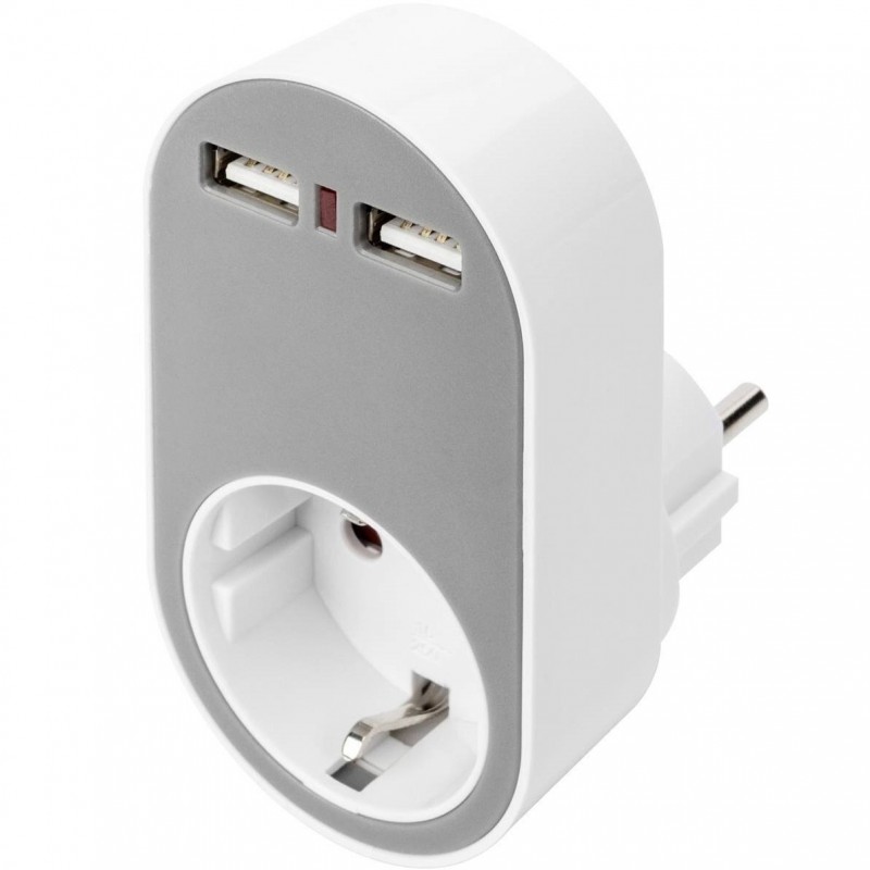 Digitus Зарядний пристрій Universal USB + Power Socket