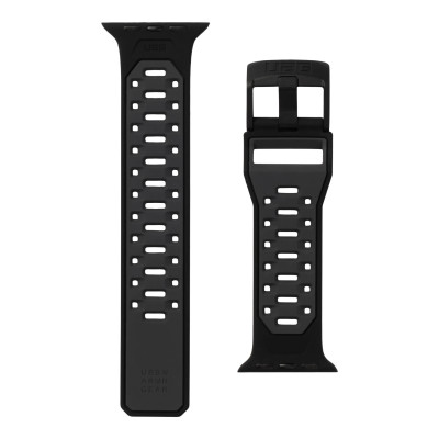 UAG Ремінець для Apple Watch Ultra 49/45/44/42mm Civilian Silicone, Graphite/Black