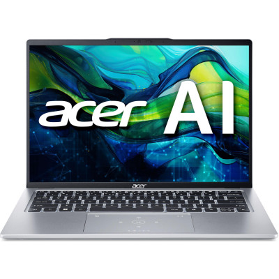 Acer Ноутбук Swift Go 14 SFG14-73 14" 2.8K OLED, Intel U7-155U, 32GB, F1TB, UMA, Lin, сріблястий