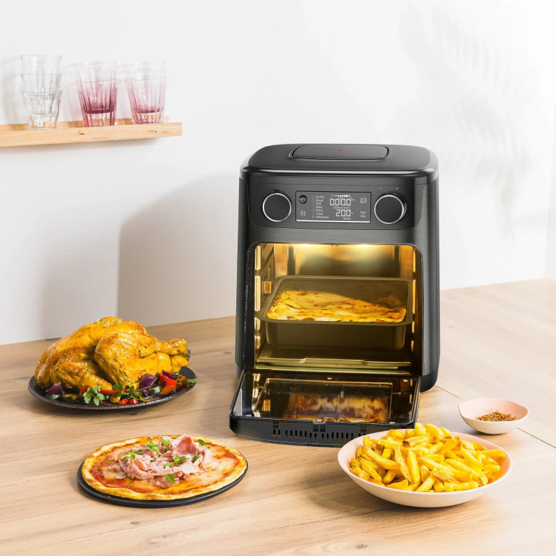 Tefal Мультипіч Easy Fry Multifunctional, 1800Вт, механічне керув., 9 програм, пластик, чорний
