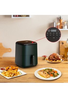 Tefal Мультипіч Easy Fry Max, 1500Вт, чаша-5л, сенсорне керув., 10 програм, пластик, темно-зелений