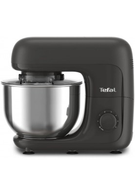 Tefal Кухонна машина Bake Essential 800Вт, чаша-метал, корпус-метал/пластик, насадок-4, чорний