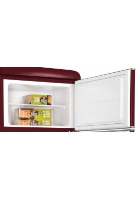 SNAIGE Холодильник з верхн. мороз., 165.5x56х63, холод.відд.-201л, мороз.відд.-46л, 2дв., A++, ST, retro, бургунді