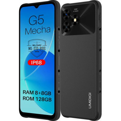 UMIDIGI Смартфон G5 Mecha (RP08) 6.6" 8/128ГБ, 2SIM, 6000мА·год, чорний
