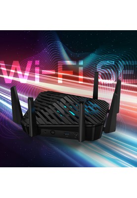 Acer Маршрутизатор Predator Connect W6 4xGE LAN 1x2.5GE WAN 1xUSB3.0 MU-MIMO Wi-Fi 6E gaming