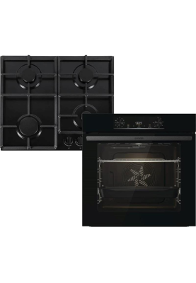 Gorenje Комплект (духовка електрична BO6735E05B + поверхня газова G641EB), 743547, чорний