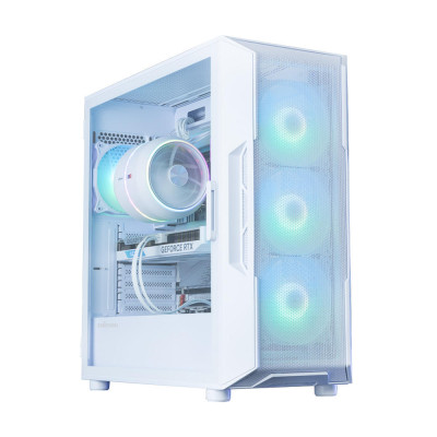 Zalman Корпус I3 Neo ARGB V2 без БР, 2xUSB3.0, 1x Type C, 4x120мм, ARGB, VGA 355мм, LCS ready, TG Side Panel, ATX, білий