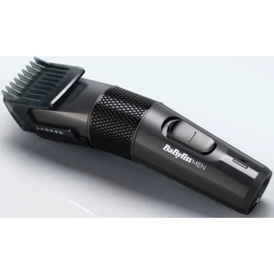 BaByliss Машинка для стриження, мережа+акум., вібраційний мотор, насадок-1, кейс, сталь, сірий