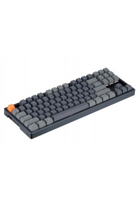 Keychron Клавіатура механічна K8 87Key, Gateron G Pro Brown, Hot-Swap, BT/USB-A, EN/UKR, White Led, Чорний