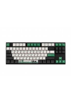 Varmilo Клавіатура механічна VEM87 Panda R2 87Key, EC V2 Rose, USB-A, EN/UKR, White Led, Зелений