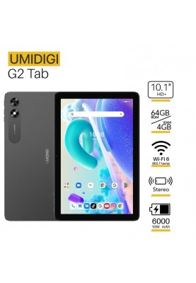 UMIDIGI Планшет G2 Tab (MT11) 10.1" 4ГБ, 64ГБ, 6000мА·год, Android, сірий