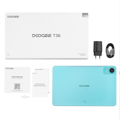 Doogee Планшет T36 12" 8ГБ, 256ГБ, LTE, 8800мА•г, Android, синій