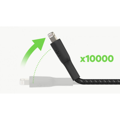 Belkin Кабель USB-A - Lightning, BRAIDED, 2m, black