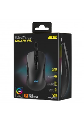 2E Gaming Миша MG270 WL, WL/BT, чорний