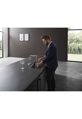 Hansgrohe Змішувач для кухні Aquno Select M81, довж.виливу - 210мм, поворотний, витяжний, 1 важіль, хром