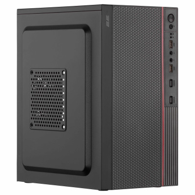2E Корпус 2E TeamX TMX03 з БЖ 2E ATX500W, 2xUSB3.0, 1x80мм, VGA 220мм, mATX, чорний