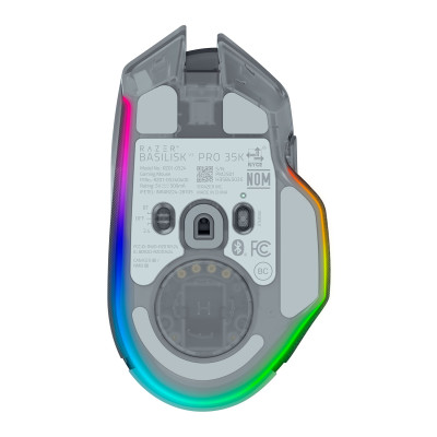 Razer Миша Basilisk V3 Pro 35K, RGB, USB-A/WL/BT, Phantom White Ed.