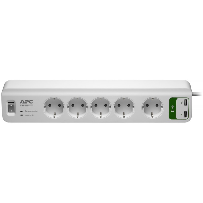 APC Essential SurgeArrest 5 outlets + 2 USB (5V, 2.4A)