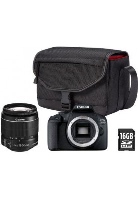 Canon EOS 2000D[+ объектив 18-55 IS II + сумка SB130 + карта памяти SD16GB]