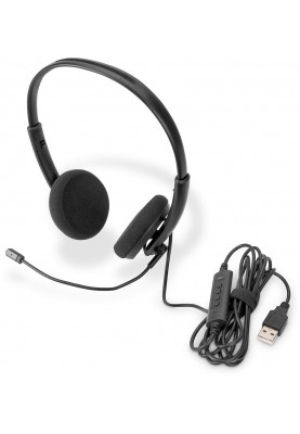 Digitus Гарнітура Stereo Headset, USB, кабель 1.95м