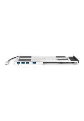 Digitus Підставка для ноутбука Variable Notebook Stand, до 17'', USB-C Dock 5-Port, сіра