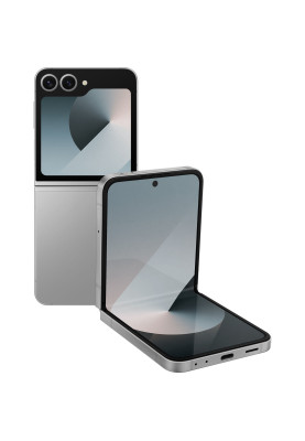 Samsung Смартфон Galaxy Flip 6 5G (F741) 6.7"/3.4" 12/256ГБ, 1SIM, 4000мА•рік, сріблястий сірий