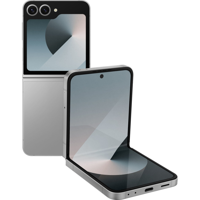 Samsung Смартфон Galaxy Flip 6 5G (F741) 6.7"/3.4" 12/256ГБ, 1SIM, 4000мА•год, сріблястий сірий