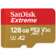 SanDisk Карта пам'яті 128GB microSDXC C10 UHS-I U3 R190/W90MB/s Extreme V30