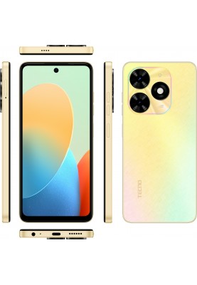 TECNO Смартфон Spark Go 2024 (BG6) 6.56" 3/64ГБ, 2SIM, 5000мА рік, Alpenglow Gold