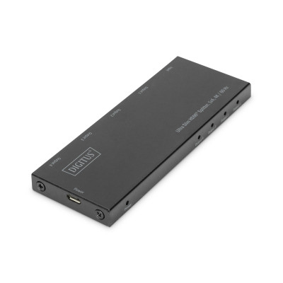 Digitus Відеосплітер HDMI (INx1 - OUTx4), 4K, Ultra Slim