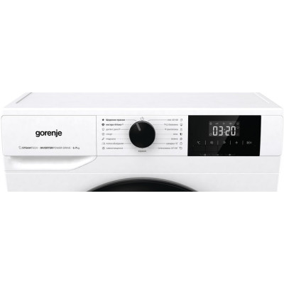 Gorenje Пральна машина фронтальна, 7кг, 1200, A++, 43.5см, дисплей, пар, інвертор, білий