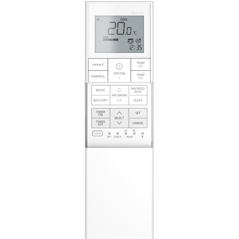 Panasonic Кондиціонер Etherea 52м2 інвертор 18000BTU 5.0кВт A+++/A++ -20°С Wi-Fi R32 сріблястий