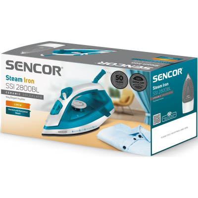 Sencor Утюг, 2000Вт, 220мл, біло-синій