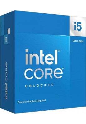 Intel Центральний процесор Core i5-14600KF 14C/20T 3.5GHz 24Mb LGA1700 125W w/o graphics Box