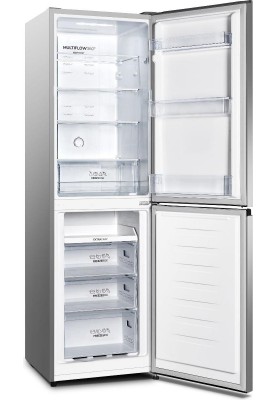 Gorenje Холодильник з нижн. мороз. камерою, 182х55х55см, 2 двері, 171(80)л, А+, NoFrost Plus, Зона св-ті, Сірий