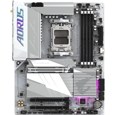 Gigabyte Материнська плата B650E A ELITE X ICE sAM5 B650 4xDDR5 M.2 HDMI DP Wi-Fi BT mATX