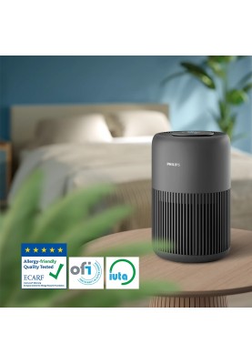 Philips Очисник повітря PureProtect Mini 900, 65м2, 250м3/год, HEPA +вугільний фільтр, датчик якості повітря,Wi-Fi, темно-сірий