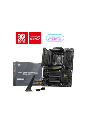MSI Материнcька плата MAG B850 TOMAHAWK MAX WIFI sAM5 B850 4xDDR5 M.2 HDMI WiFi BT ATX