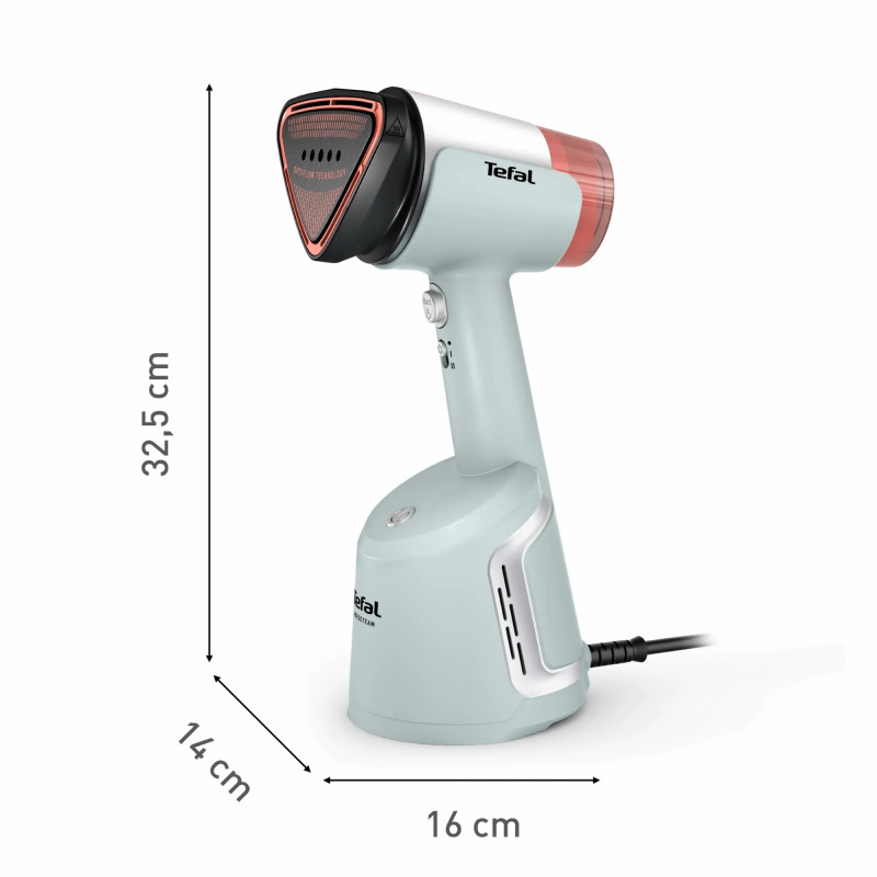 Tefal Відпарювач компактний AeroSteam, 1400Вт, 100мл, постійна пара - 20гр, світло-зелений