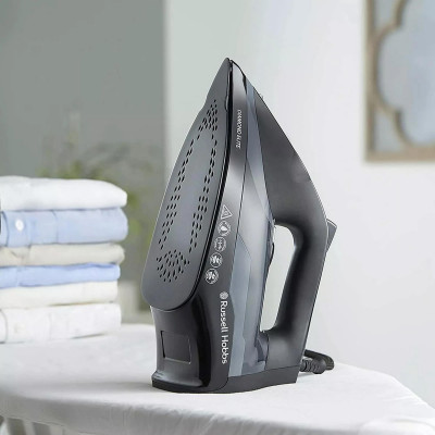 Russell Hobbs Утюг Diamond Elite, 3100Вт, 350мл, 20, паровий удар -220гр, самоочищування, керам. підошва, чорний