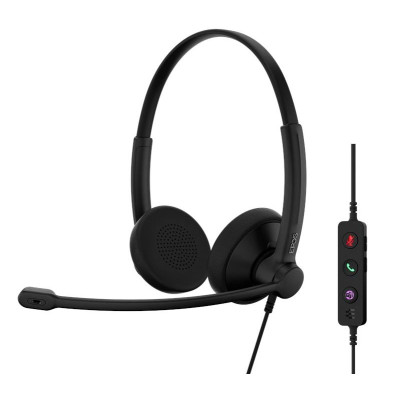 Epos Гарнітура комп'ютерна стерео On-Ear IMPACT 100 MS, USB C + A, Microsoft Teams, односпрямований, 2м, Чорний